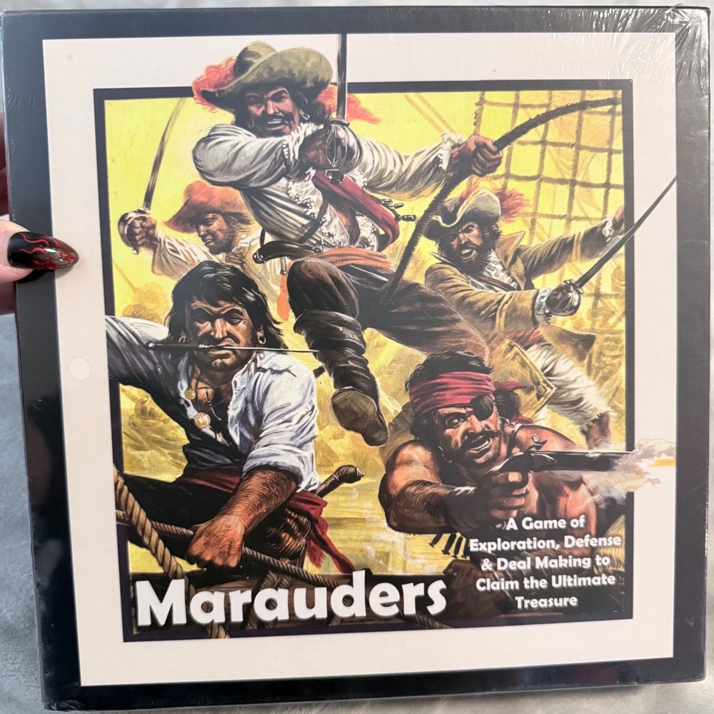 Marauders Board Game Tolman Games 1st Edition 1000 NEW SEALED Pirate Strategy